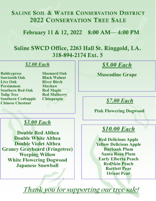 Swcd Tree Sale Save the Date – Saline Soil and Water Conservation District to Host ...