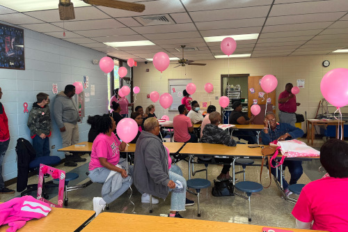 Bienville Holds Reception, Balloon Release for Pink Out Day | Bienville ...