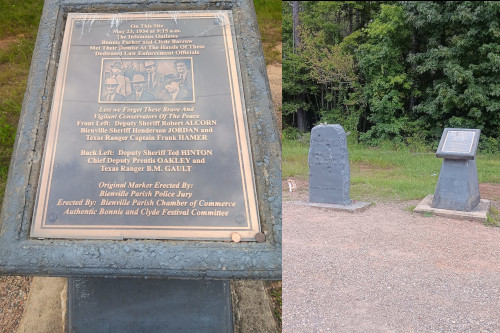 Stolen Bonnie and Clyde Ambush Posse Historical Marker Replaced ...